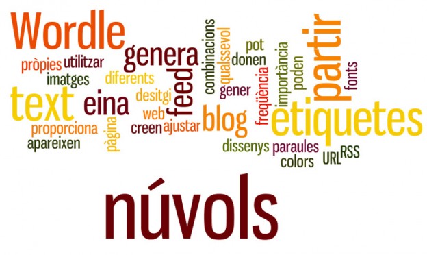 Wordle: eina per generar núvols d’etiquetes a partir de text